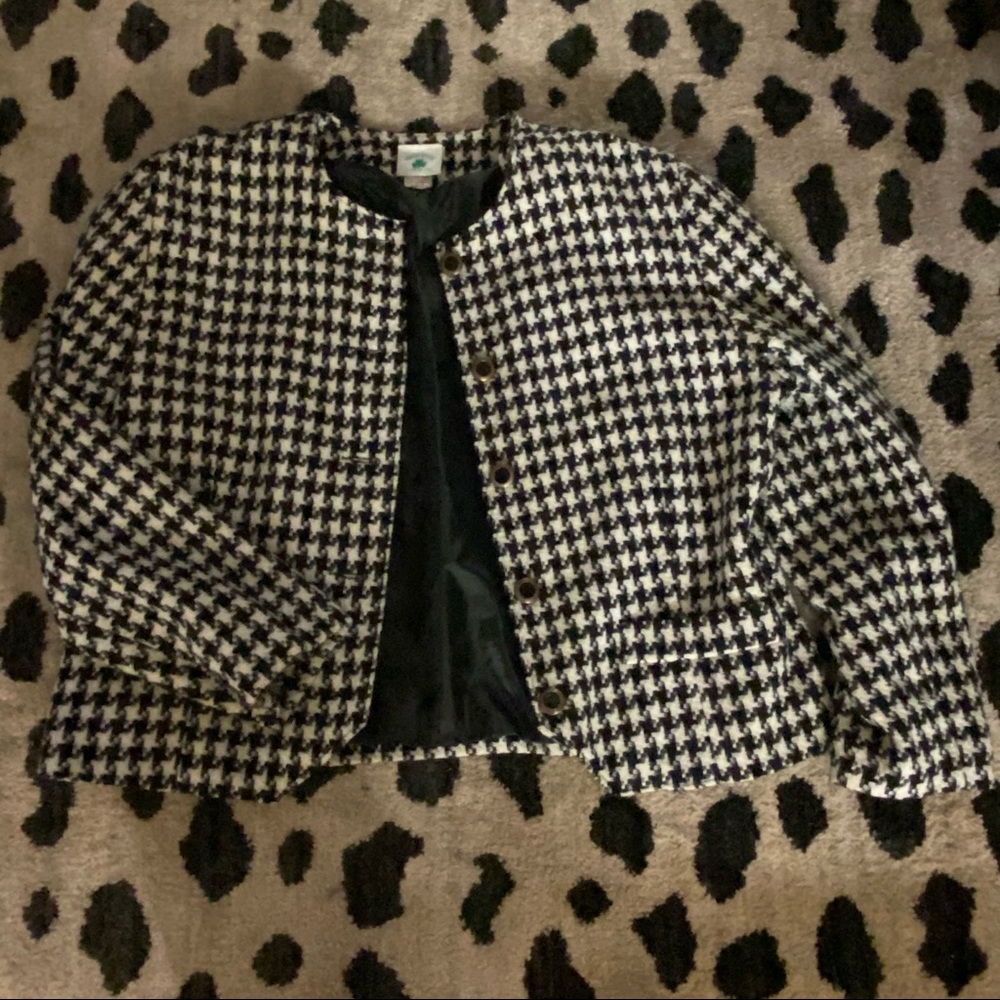 Vintage Houndstooth Coat